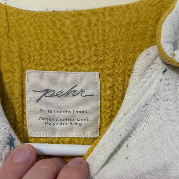 PEHR Brand White and Yellow Baby Sleep Sack 9-18mos - Picture 2 of 6